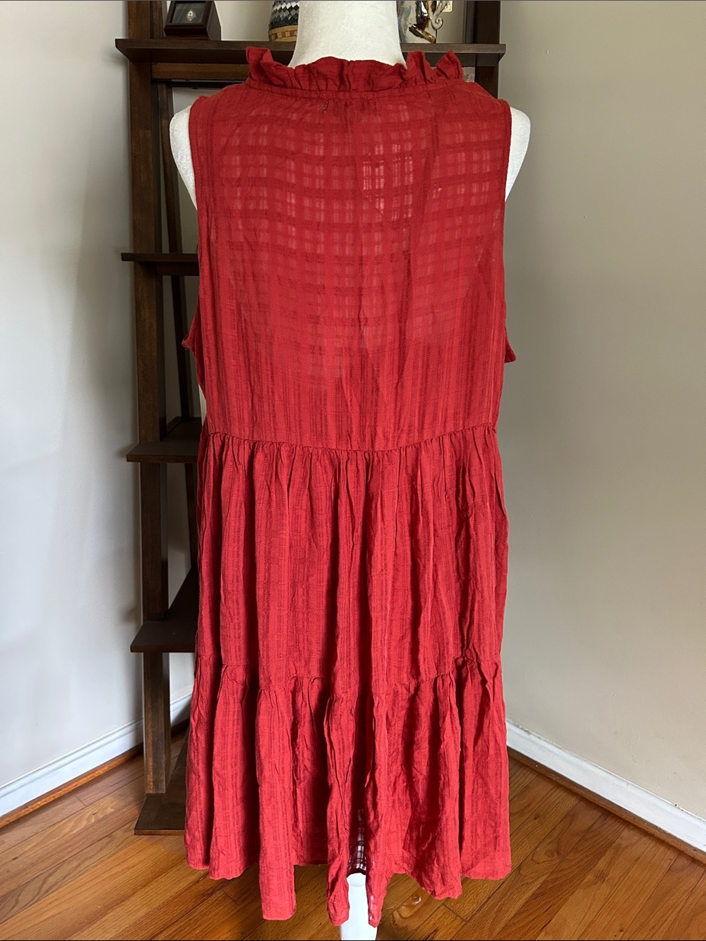 Wonderly Tiered V-Neck Midi Dress - Picture 2 of 4